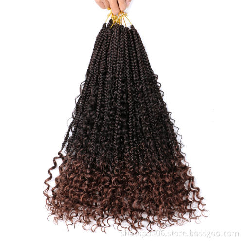 River locs Ombre color 22inch 18strands New popular synthetic braid Hair crochet twist hair extension crotchet braids